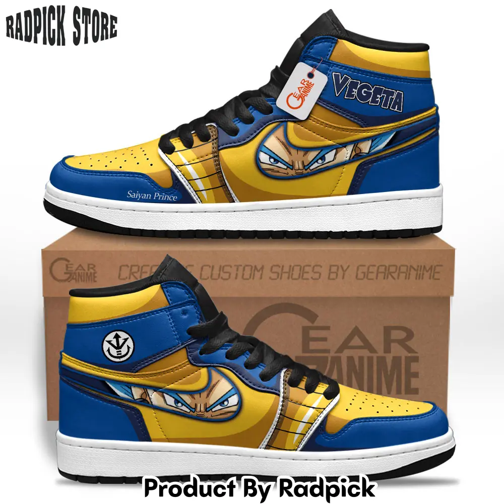 Vegeta blue air jordan high topsneakers eyes style personalized shoes  rp0355789
